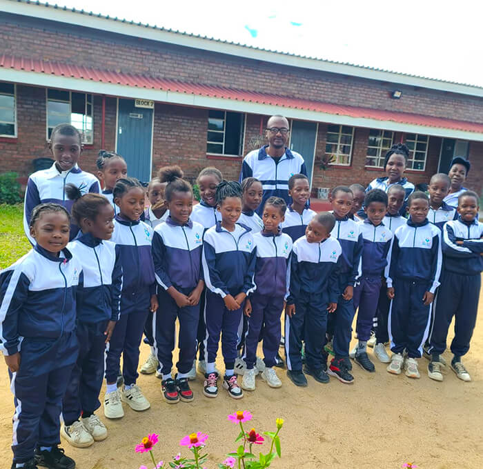 First Steps Primary School learners in classroom, Murewa Zimbabwe