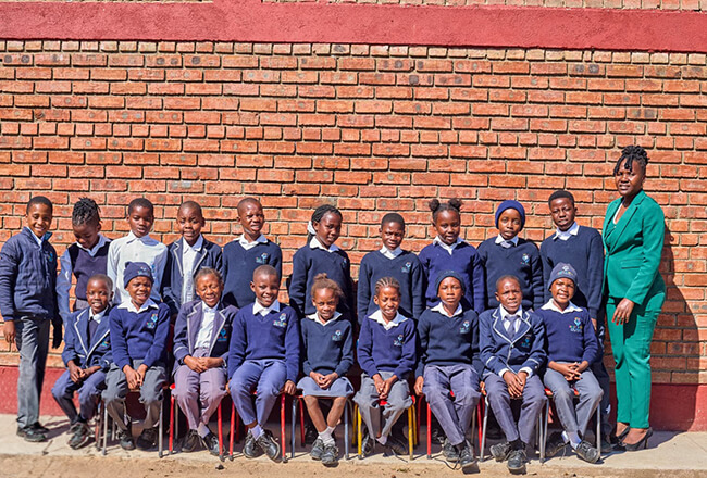 First Steps Primary School learners, Murewa, Zimbabwe