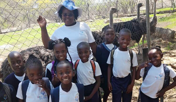 First Steps Primary School learners in classroom, Murewa Zimbabwe