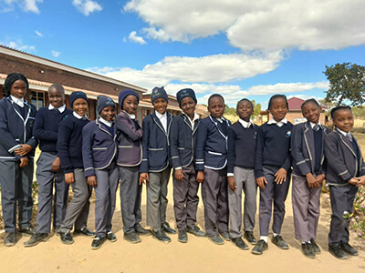 First Steps Primary School learners in classroom, Murewa Zimbabwe
